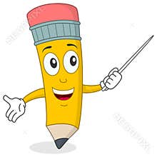 Pencil the Teacher Character