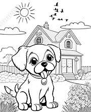 The Cutest Dog Coloring Pages for dog lovers