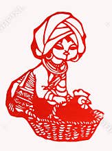 Chinese paper-cut works