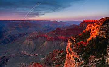Sunset of Yavapai Point, Grand Canyon