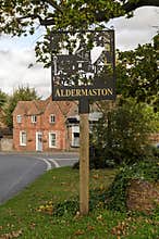 Aldermaston Village Sign, Berkshire