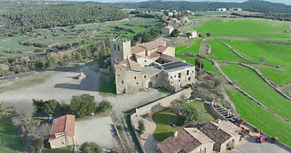 The monastery of Santa Maria de Serrateix, Viver and Serrateix, in the Catalan region of Bergada. Catalonia Spain