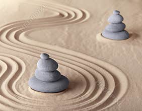 Zen meditation garden harmony and serenity