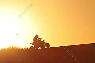 ATV in the Golden light