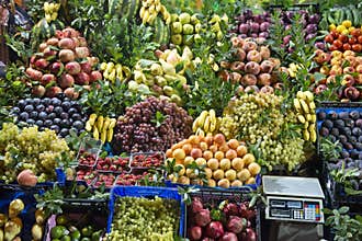 Fresh Fruit Market Stand