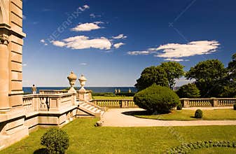 Estate patio and garden