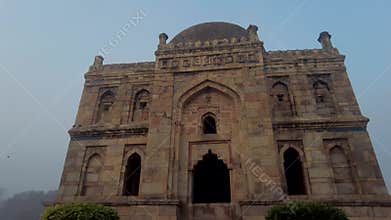 Cinematic view of shisha garden, Lodhi Garden, Delhi