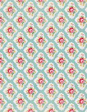 Vintage floral wallpaper rose repeat pattern