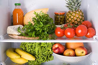 Inside the refrigerator