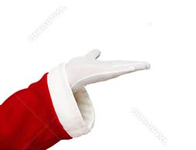 Santa Claus open hand