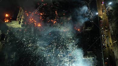 Massive fire guts thousands of shops in popular clothing market in Capital Dhaka, Bangladesh