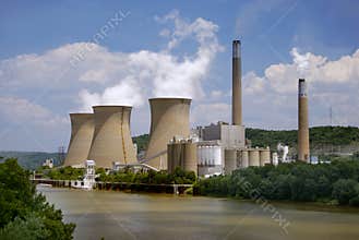 Nuclear Plant on the River