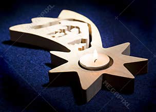 Wooden star of Bethlehem