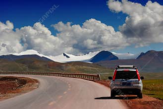 Car and Mountains