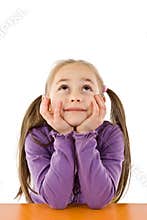 Thinking girl