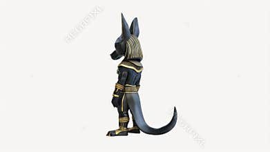 Powerful Anubis Character, Egyptian Mythology Design