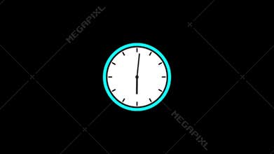 Clock animation in 12 hour loop animation