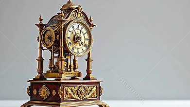 A meticulously crafted automaton, gleaming brass and polished Generative AI