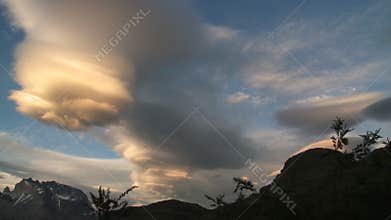 Timelapse clouds. Andes, Chile
