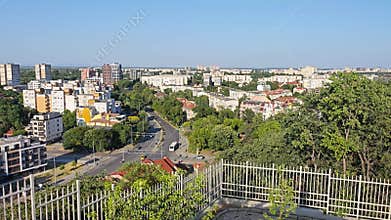 Panorama of city of Plovdiv, Bulgaria