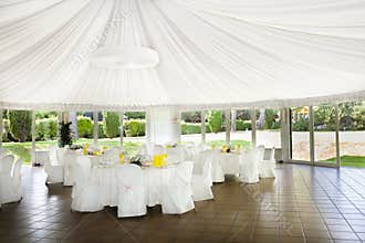 Wedding reception tables