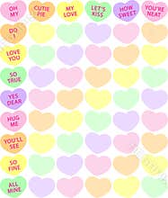 Candy Heart Background