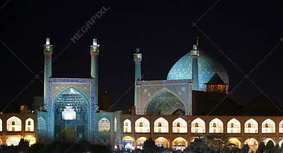 Naqshe Jahan Square at Night, Isfahan, Iran