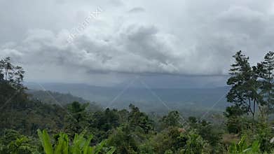 Aerial View of Mount Salak, Aceh