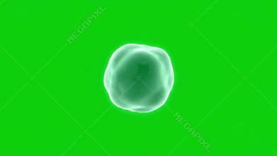 Floating Bubbles Animation on Green Screen Background - Visual Effects Element