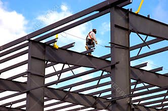 High steel worker