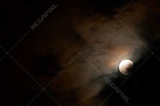 Full Moon Shining In The Darkness
