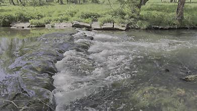 Rapids on the Tauber River in Germany