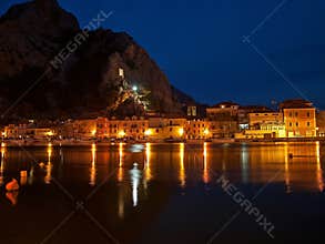 Full moon  at Omis (Croatia)