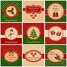 Christmas cards. Vector illustration.