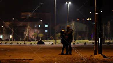 lovers at night
