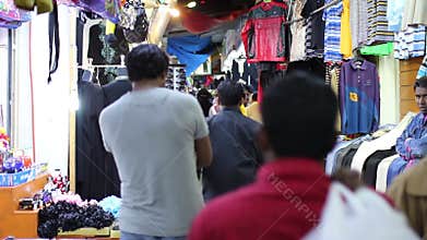 BAHRAIN - MARCH 2012: people shopping in local market