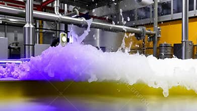 Colorful smoke cloud effect, abstract background and vibrant design stock footage Generative AI