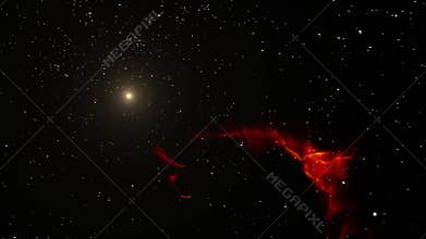 Nebula in the Cosmic Void in the universe 4k