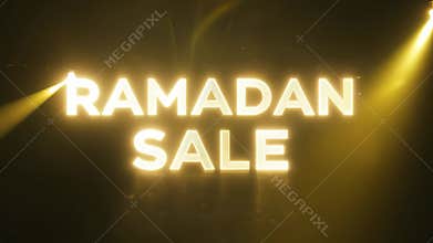 A sign for a Ramadan Sale