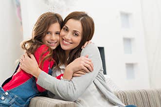 Happy Mother And Daughter