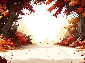 The image showcases a cartoon illustration of a forest with trees, accompanied by a picture of a forest filled with