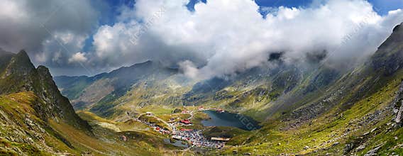 Balea lac from Fagaras mountains