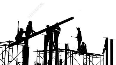Black and white builders