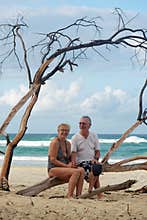 Senior couple at the beach
