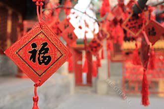 Fu word at the Spring Festival in China