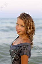 Portrait of a cute girl