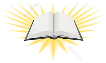 Open Holy Book Illustration