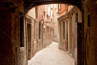 Narrow street in Venice
