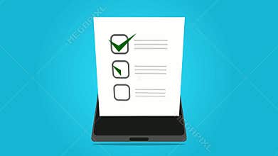 Smartphone Checkbox Form Animation Video