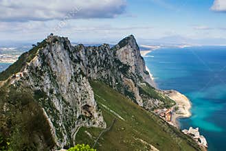 View of the Gibraltar rock